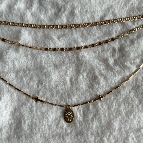 Ettika 18K Gold Plated Mixed Layered Necklace NEW - Picture 2 of 13